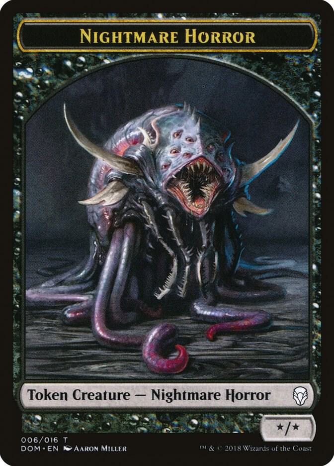 Nightmare Horror Token (6) [Dominaria]