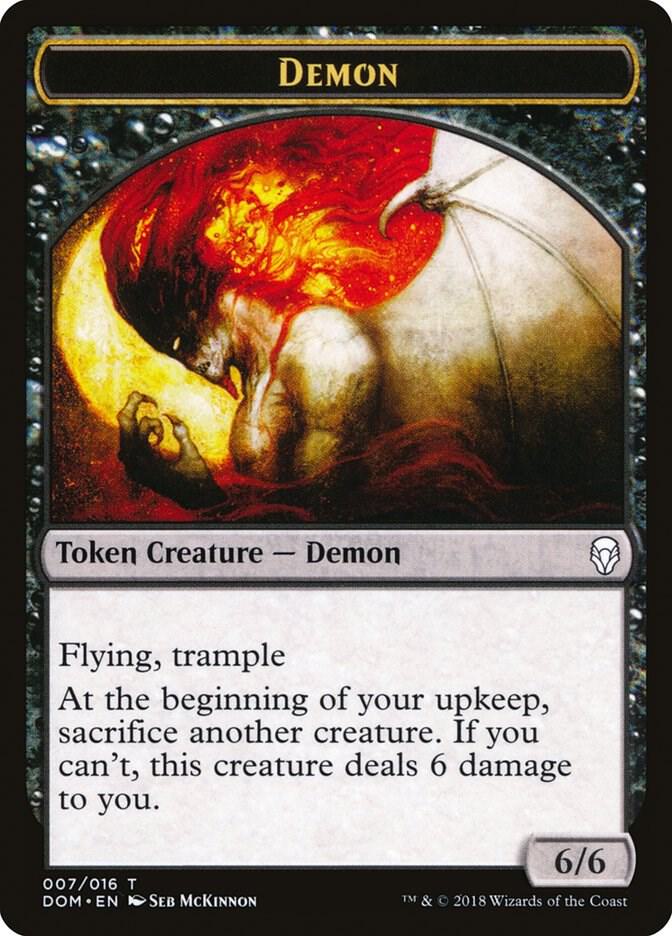 Demon Token (7) [Dominaria]