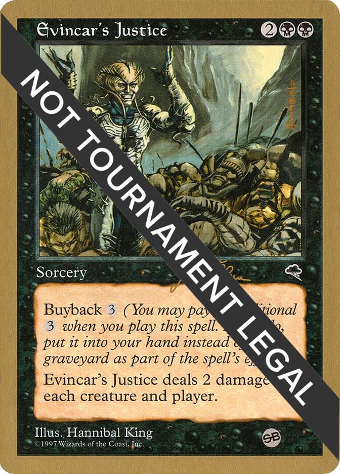 Evincar's Justice - 1999 Jakub Slemr (TMP) (SB) [World Championship Decks]
