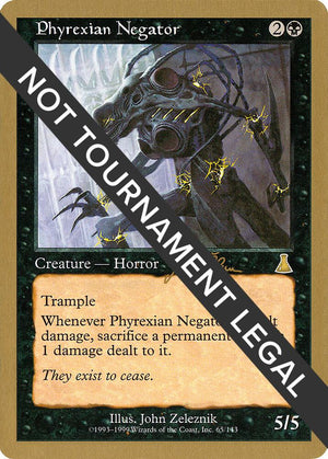 Phyrexian Negator - 1999 Jakub Slemr (UDS) [World Championship Decks]