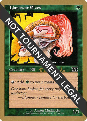 Llanowar Elves - 1999 Matt Linde (6ED) [World Championship Decks]