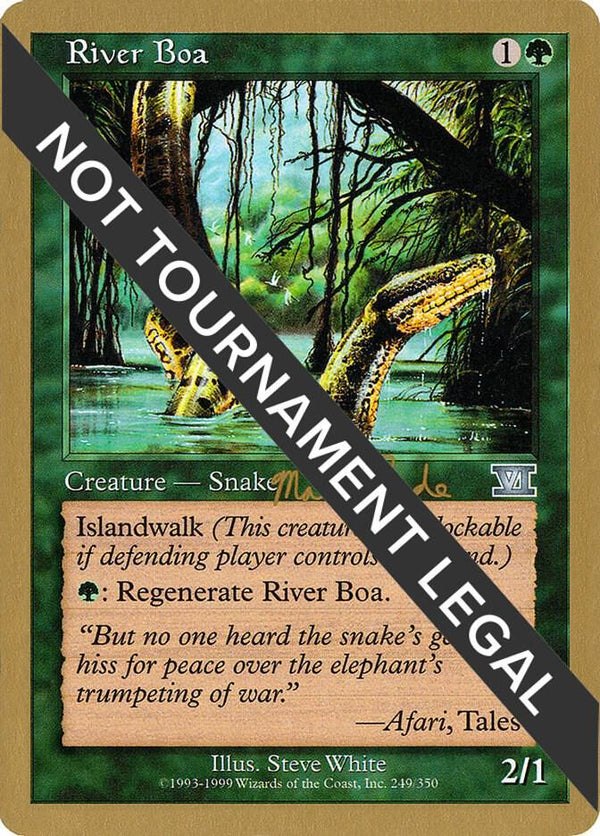 River Boa - 1999 Matt Linde (6ED) [World Championship Decks]
