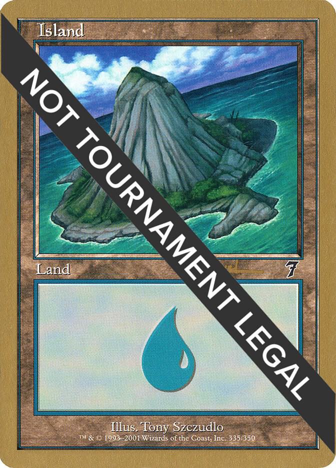 Island (335) - 2001 Alex Borteh (7ED) [World Championship Decks]