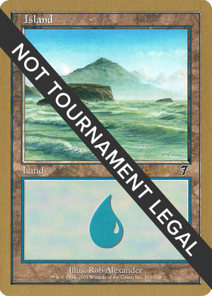 Island (333) - 2001 Alex Borteh (7ED) [World Championship Decks]