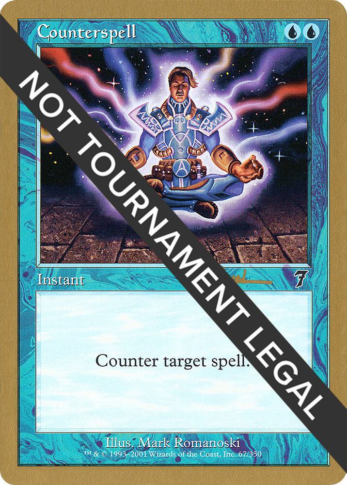 Counterspell - 2001 Antoine Ruel (7ED) [World Championship Decks]
