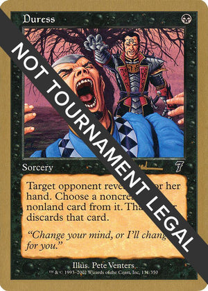 Duress - 2001 Antoine Ruel (7ED) [World Championship Decks]