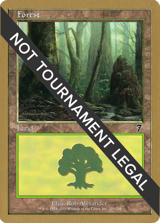 Forest (329) - 2001 Jan Tomcani (7ED) [World Championship Decks]