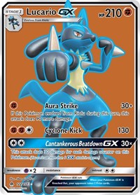 Lucario GX (Full Art) (122/131) [SM Forbidden Light]