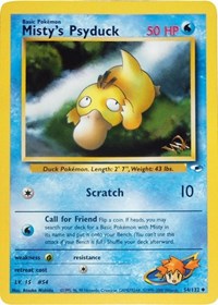 Misty's Psyduck [W Stamped] (054/132) [WoTC Promo]