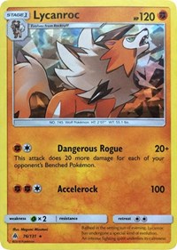 Lycanroc - 76/131 (SM Forbidden Light) (076/131) [Deck Exclusives]