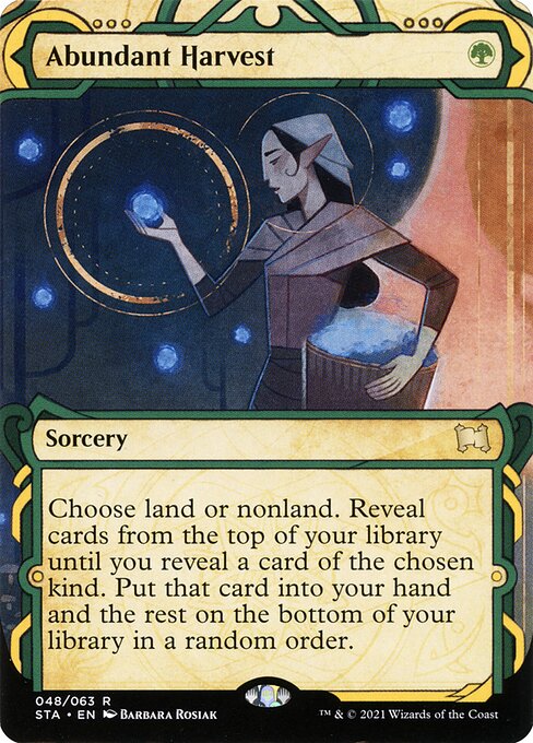 Abundant Harvest (48) [Strixhaven Mystical Archive] [Showcase, Borderless]