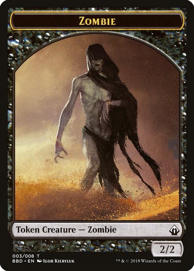 Zombie Token (3) [Battlebond]