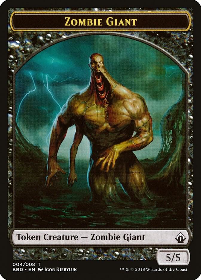 Zombie Giant Token (4) [Battlebond]