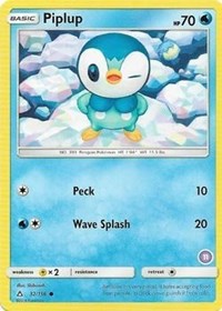 Piplup (11) (32/156) [SM Trainer Kit Alolan Sandslash and Alolan Ninetales]