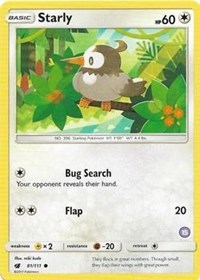 Starly (15) (81/111) [SM Trainer Kit Alolan Sandslash and Alolan Ninetales]