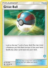 Great Ball (25) (Alolan Ninetales Half-Deck) (119/149) [SM Trainer Kit Alolan Sandslash and Alolan Ninetales]