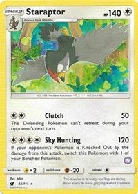 Staraptor (22) (83/111) [SM Trainer Kit Alolan Sandslash and Alolan Ninetales]
