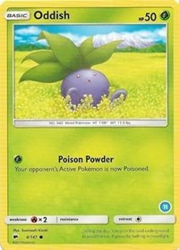 Oddish (11) (4/147) [SM Trainer Kit Alolan Sandslash and Alolan Ninetales]