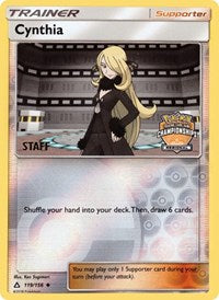 Cynthia - 119/156 (Regional Championships) [Staff] (119/156) [League and Championship Cards]