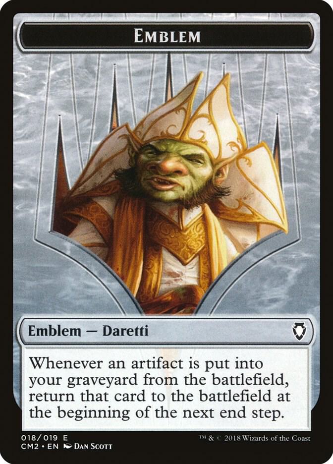 Emblem - Daretti, Scrap Savant (18) [Commander Anthology Volume II]
