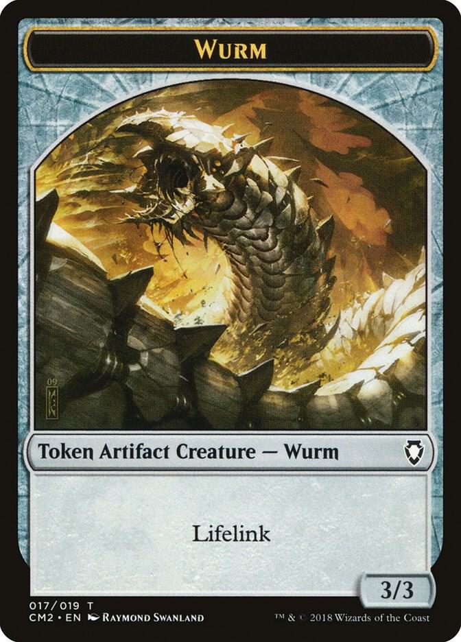 Wurm Token (Lifelink) (17) [Commander Anthology Volume II]