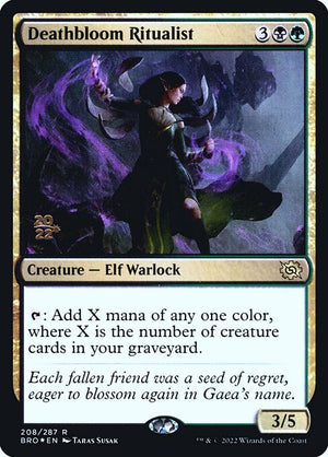 Deathbloom Ritualist (208s) [The Brothers' War Promos]