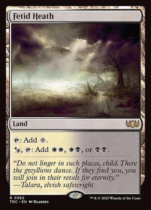 Fetid Heath (362) [Tarkir: Dragonstorm Commander]