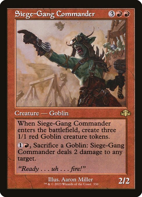 Siege-Gang Commander (330) [Dominaria Remastered]