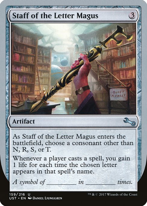 Staff of the Letter Magus (159) [Unstable]