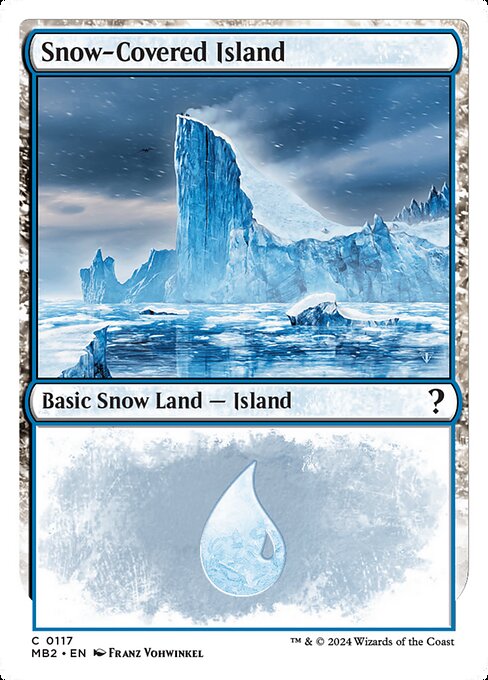 Snow-Covered Island (117) [Mystery Booster 2]