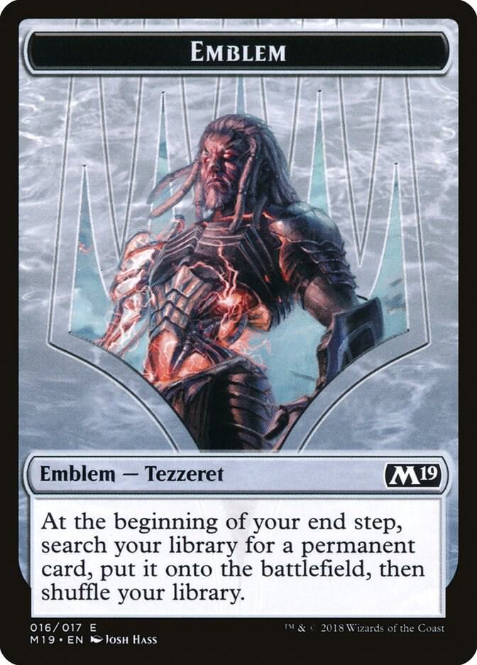Emblem - Tezzeret, Artifice Master (16) [Core Set 2019]