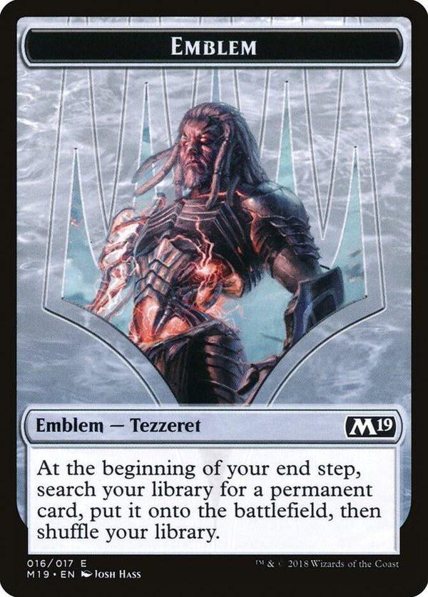 Emblem - Tezzeret, Artifice Master (16) [Core Set 2019]