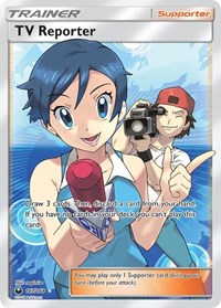 TV Reporter (Full Art) (167/168) [SM Celestial Storm]