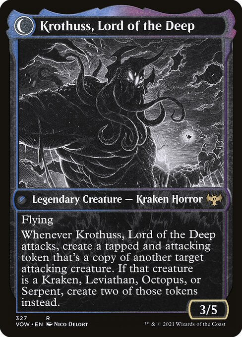 Runo Stromkirk // Krothuss, Lord of the Deep (327) [Innistrad: Crimson Vow] [Showcase] Reverse