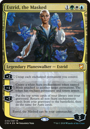Estrid, the Masked (Commander 2018) (40) [Oversize Cards]