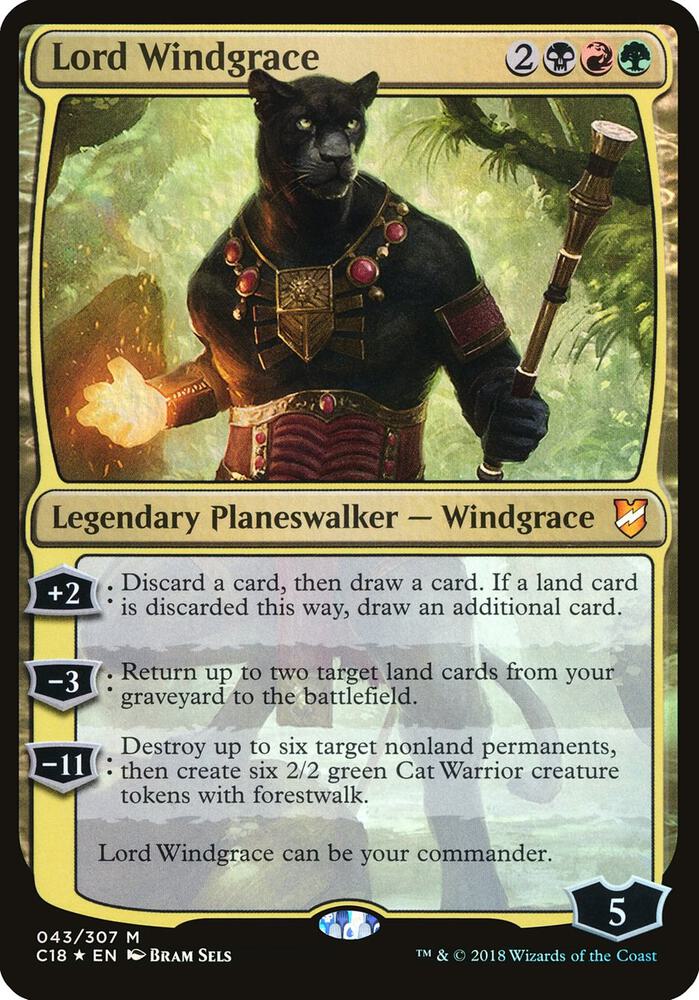 Lord Windgrace (Commander 2018) (43) [Oversize Cards]