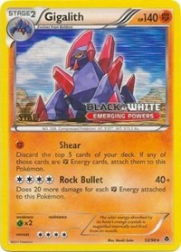 Gigalith 53/98 (Prerelease) [Staff] (53/98) [Black and White Promos]