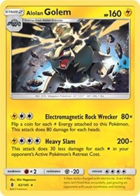 Alolan Golem - 42/145 (Cosmos Holo) (042/145) [Blister Exclusives]