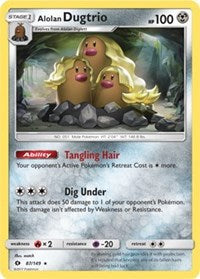 Alolan Dugtrio - 87/149 (Cosmos Holo) (087/149) [Blister Exclusives]