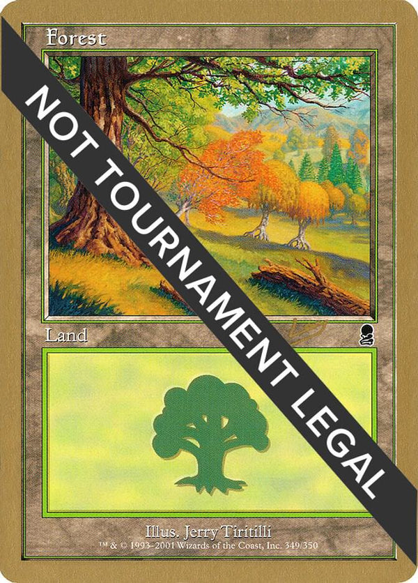 Forest (349) - 2002 Brian Kibler (ODY) [World Championship Decks]