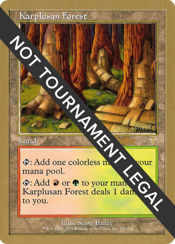 Karplusan Forest - 2002 Brian Kibler (7ED) [World Championship Decks]