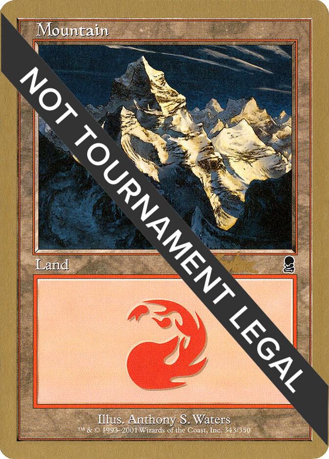 Mountain (343) - 2002 Brian Kibler (ODY) [World Championship Decks]