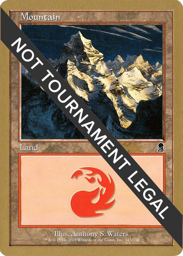 Mountain (343) - 2002 Brian Kibler (ODY) [World Championship Decks]