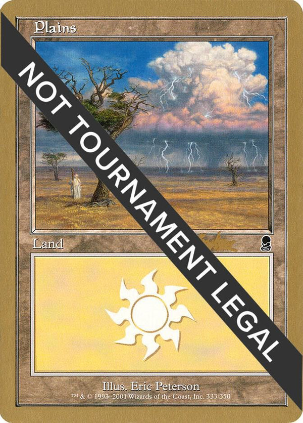 Plains (333) - 2002 Brian Kibler (ODY) [World Championship Decks]