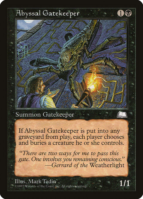 Abyssal Gatekeeper (59) [Weatherlight]