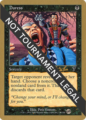 Duress - 2002 Carlos Romao (7ED) (SB) [World Championship Decks]