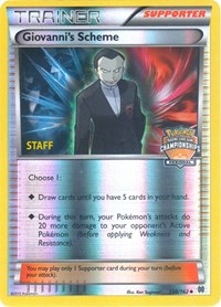 Giovanni's Scheme - 138/162 (Regional Championships) [Staff] (138/165) [League and Championship Cards]