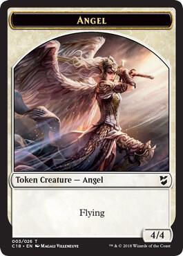 Angel // Cat Double-Sided Token (3 // 5) [Commander 2018]