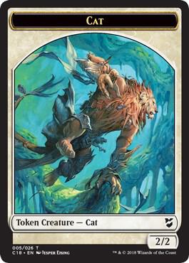 Cat // Soldier Double-Sided Token (5 // 6) [Commander 2018]