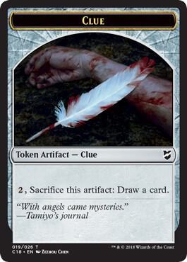 Clue // Construct (021) Double-Sided Token (19 // 21) [Commander 2018]